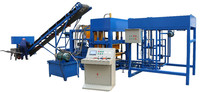 Machine à fabriquer des briques creuses QT4-25 à faible investissement et profit élevé, extrudeuse sous vide électrique avec boîte de vitesses PLC pour briques de ciment
