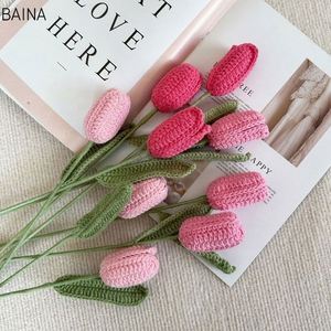 Ramo de Tulipanes de Ganchillo para el Día de San Valentín, Flores de Ganchillo Hechas a Mano, Regalo de Cumpleaños - Product Image 3