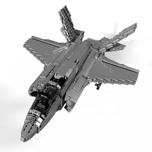 Juhang 88004 Vliegtuigen Model Blokken F-35 Vliegtuig Militaire Vliegtuig Leger Ons Armor Straaljagers Kits Bouwstenen