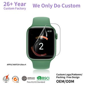ฟิล์มกันรอยหน้าจอ OEM สำหรับ Apple Watch Series 12 SE4 ฟิล์ม TPU นิ่ม สำหรับสมาร์ทวอทช์ 40/42/44/46 มม. ป้องกันรอยนิ้วมือ เรียบเนียน จำหน่ายจำนวนมาก - Product Image 1