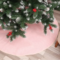 Jupe de sapin de Noël en polyester doux et moelleux avec motif flocon de neige, taille 36/48 pouces, vente en gros d'usine de 100 pièces pour la décoration de fêtes à domicile