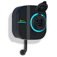 Neue Smarte 16A EV-Ladestation 11KW Wallbox mit APP/WIFI/RFID Typ 2 Buchse IP66-Schutz