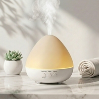 Diffuseur d'huiles essentielles à ultrasons avec lumière LED 3 couleurs, diffuseur d'arômes, humidificateur