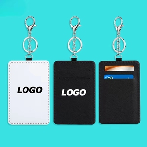 Porta Identificaciones Personalizado por Sublimación con Llavero, Tarjetero Portátil para Regalos Promocionales y Pases de Viaje - Product Image 1