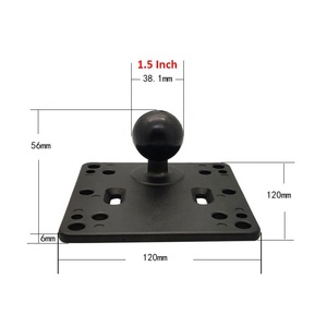 75x75/100x100mm Vesa Mount Support de voiture 1.5 pouces Mount square Ball Base Robuste Android Tablet avec support Vesa Monitor Clamp - Product Image 1