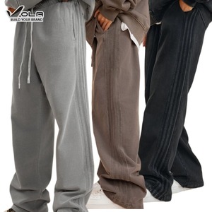 2025 Custom 450GSM Acid Wash <strong>Jogger</strong> <strong>Loose</strong> Sweatshirts <strong>Men</strong> Straight Leg Bottom Pant Thick Cotton Vintage Stacked Sweat Pants - Product Image 1