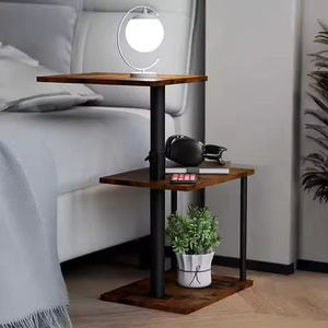 Moderner Stein-Massivholz-Metall-Couchtisch mit Verstellbarer Höhe und Drehfunktion, Multifunktionaler TV-Tisch, Umweltfreundliches Wohnzimmermöbel - Product Image 6