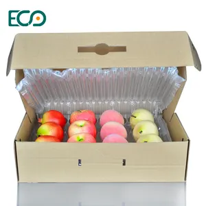 Embalagem de almofada de bolha para frete expresso embalagem de ar de urdidura colume embalagem de proteção à prova d'água para frutas frescas