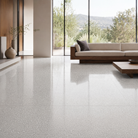 Dalle de terrazzo en pierre naturelle faite à la main, revêtement de sol en terrazzo architectural commercial, matériau de décoration intérieure moderne
