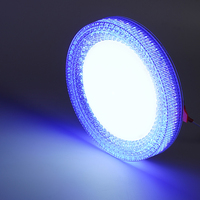 Panneau lumineux LED COB en aluminium bicolore pour intérieur, salon, surface ronde 18w 24w 36w