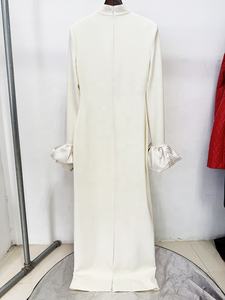 OUDINA 时尚 4XL 纯色水钻花朵水钻袖口晚礼服大码晚礼服 - Product Image 4