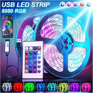 Flexible 5m RGB LED Strip Smart TV Background <b>Light</b> with USB Connectivity <b>Remote</b> Control <b>Switch</b> IP20 Rated 5V - Product Image 2