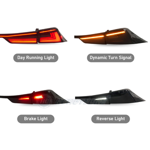 HCMOTIONZ Multicolor LED RGB Luces traseras Arranque Animación DRL IS250 350 300H ISF 2014-2020 Luces traseras para Lexus IS - Product Image 2
