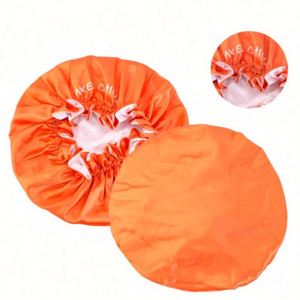 Bonnet en satin de polyester réglable de haute qualité avec logo personnalisé en gros pour les voyages et la plage, toutes saisons - Product Image 3