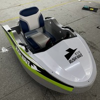 Personnalisable 10ft aluminium électrique petit bateau à jet d'eau en fibre de verre avec moteur 2 temps pour une utilisation Jetski