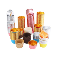 Vente professionnelle papier d'aluminium Mini gâteau cuisson tasses jetables Cupcake doublures papier roulé Cupcake moule