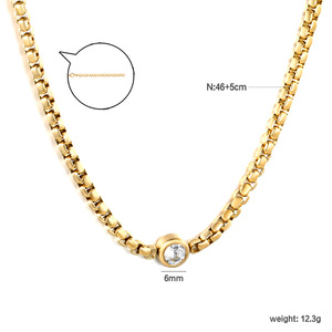 สร้อยคอจี้แฟชั่น สแตนเลส รูปดาว ประดับเพชร สำหรับผู้หญิง ของขวัญ - Product Image 4