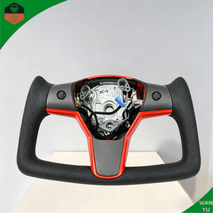 Kit de Mejora Personalizado para el Tesla Model 3 YS X 2021, <span class=keywords><strong>2022</strong></span> y 2023 con un Volante de Cuero Rosa - Product Image 5
