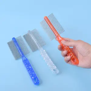 Thép Không Gỉ Chuyên Nghiệp Chải Chuốt Kim Loại Pet Flea Remover Lược Chấy Lược Cho Chó Mèo