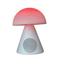 Mini haut-parleur champignon de poche, lumière de nuit RVB à changement de couleur, petit audio sans fil pour chambre d'enfant