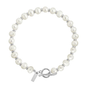 Angesagtes Armband mit Eingefasstem Schwarzen Onyx, Türkis und Weiteren Natursteinen, Einzelreihig mit 925er Silberperlen für Damen und Herren - Product Image 4