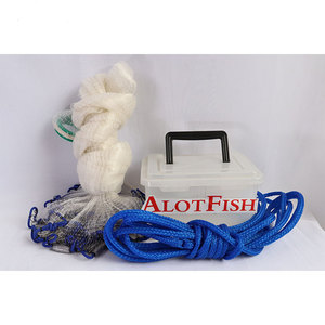 0.75lb 6ft 3/8 "chì Bob Nylon mono câu cá đúc Net ném lưới đánh cá tôm đúc Net - Product Image 3
