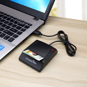 Lecteur de carte à <span class=keywords><strong>puce</strong></span> Rocketek USB2.0 Micro-<span class=keywords><strong>puce</strong></span> lecteur de carte à <span class=keywords><strong>puce</strong></span> <span class=keywords><strong>SIM</strong></span> et lecteur de carte d'identité - Product Image 1