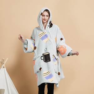 Wholesale Hooded Unisex Blanket Silky Soft Wearable <strong>Hoodie</strong> Blanket <strong>Snuggy</strong> Giant Sweatshirt <strong>Hoodie</strong> - Product Image 6