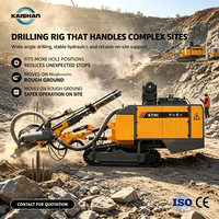 Foreuse de forage DTH automatique Kaishan KT9C à moteur diesel, profondeur max. 25 m, diamètre de forage 115-165 mm, boîte de vitesses et roulement tout-en-un