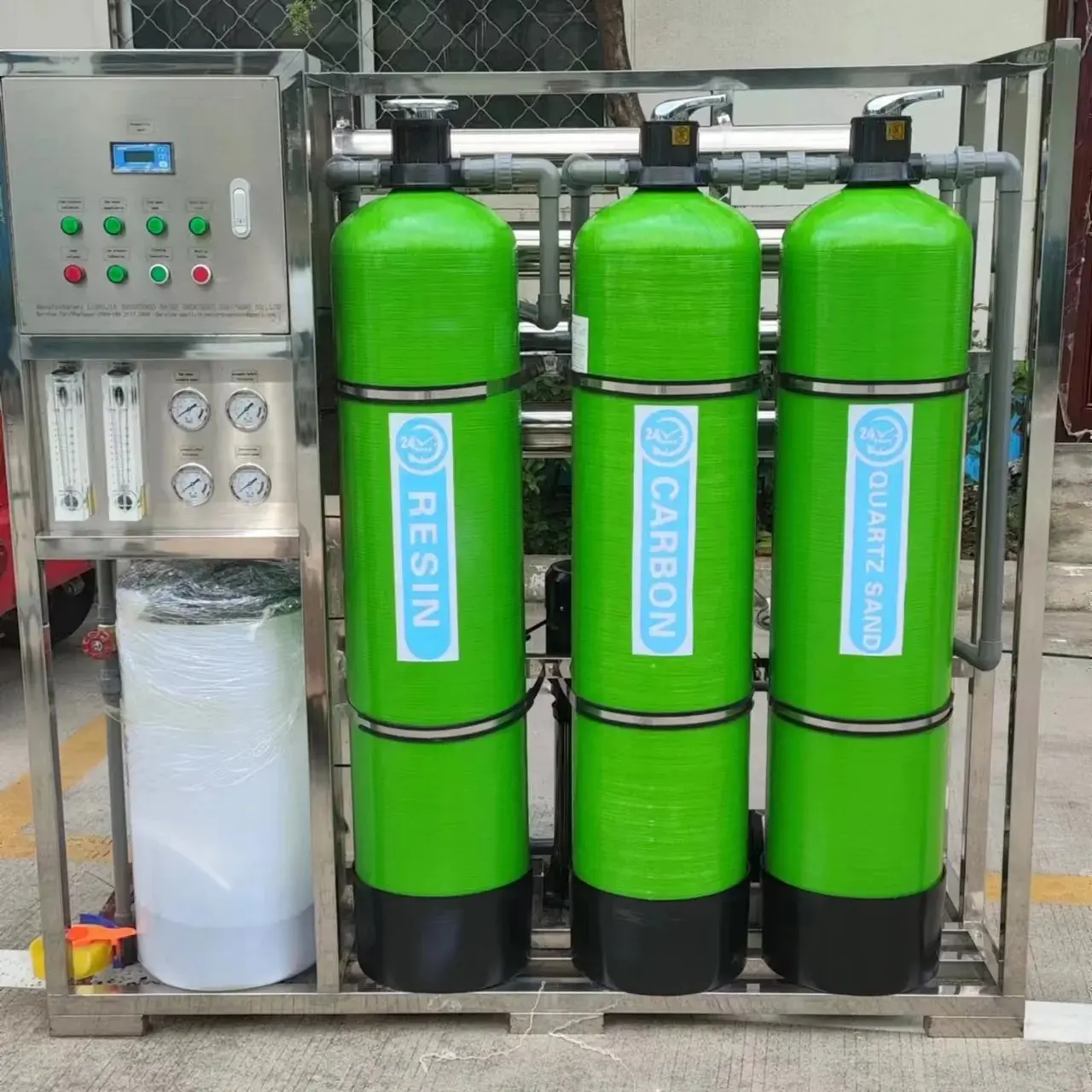 1000Lph/1tph desalinización de agua de mar ósmosis inversa mbbr sistema de filtro de estanque de peces sistema de planta de tratamiento de agua de pozo UV residual