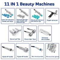 Esthétique 11 en 1 Jet d'oxygène Peel Hydra Dermabrasion Facial Hydrobeauty Machine