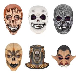 Masque de cosplay pour Halloween et Noël, accessoires de performance pour films et télévision, masque intégral en latex, vente en gros d'usine - Product Image 5