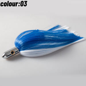 Leurre <span class=keywords><strong>de</strong></span> pêche à la traîne <span class=keywords><strong>de</strong></span> 210mm en gros d'usine avec des <span class=keywords><strong>cheveux</strong></span> en nylon pour le leurre <span class=keywords><strong>de</strong></span> pêche au gros leurres insulaires - Product Image 1