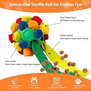 Juguete Educativo para Perros, Pelota Multifuncional de TPR para Entrenamiento Olfativo, Protección Ambiental, Venta al Por Mayor - Product Image 4