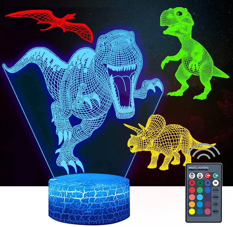 Remote Control BTS acrylic kids decor anime toy lamp touch dimmable 3D RGB LED night light