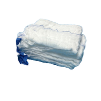 Tampons abdominaux en éponge chirurgicale absorbante de gaze à consommables médicaux avec consommables chirurgicaux stériles à bande bleue