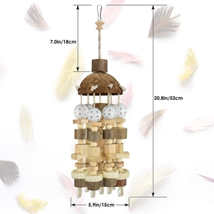New <strong>Bird</strong> Large Parrot <strong>Toys</strong> Natural Wooden Blocks <strong>Bird</strong> Chewing <strong>Toy</strong> Parrots <strong>Cage</strong> Bite <strong>Toy</strong> Suits for Macaws Parrots - Product Image 6