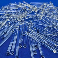 Barre en verre de silice solide de longueur personnalisée, résistante à la chaleur, tige en quartz fondu pour composants de machines
