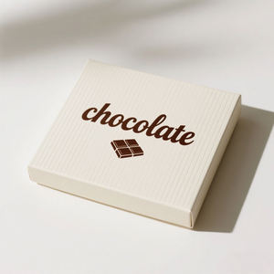 Caja de barra de chocolate de trufa larga de lujo con forma personalizable de laminación mate brillante para embalaje de regalo de vela de azúcar de goma de mascar - Product Image 1