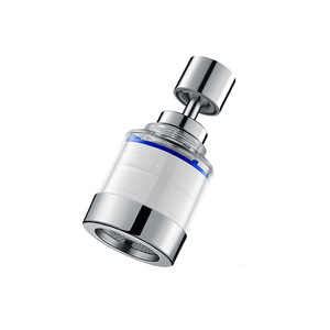 Buse d'aérateur de filtre à eau à tête pivotante à 360 degrés Dispositif d'adaptateur de robinet anti-éclaboussures avec accessoires de salle de bain pour la <span class=keywords><strong>bouche</strong></span> du robinet - Product Image 1