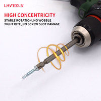 LJ-66 10 embouts de tournevis Phillips magnétiques 110 mm en acier S2 à oxyde noir PH2, double embout avec support, pour bricolage industriel et OEM