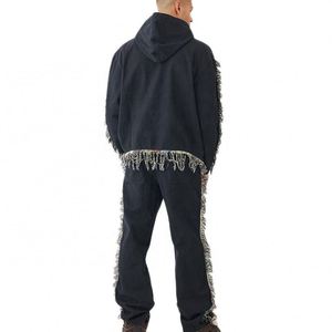 Sudadera con Capucha de Colección 2025 para Hombre, Ligera, Corte Regular, Estilo Urbano, Tejido de Poliéster y Algodón, Color Liso - Product Image 2