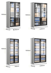 工場直接2ドアファイリング収納食器棚引き戸ブックドキュメントキャビネット - Product Image 6