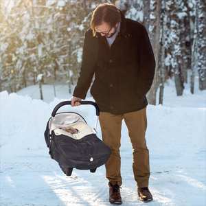 Detachable Warm Carseat Cover with <b>Removable</b> Zipper for Infant Boys & Girls Universal Baby Car Seat <b>Blanket</b> - Product Image 6