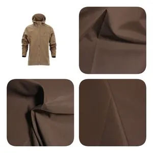 PTA3/ROOSO REC 75D * 160D/228T geri dönüşüm poli taslan boyalı açık ceket için 100% geri dönüşüm poli taslan kumaş