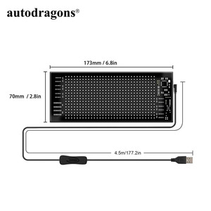 Autodragons Pantalla LED Flexible para Coche de 2.88 x 6.8 Pulgadas, Pantalla Publicitaria con Aplicación, Pantalla Inteligente a Todo Color, Adhesivo Flexible - Product Image 5