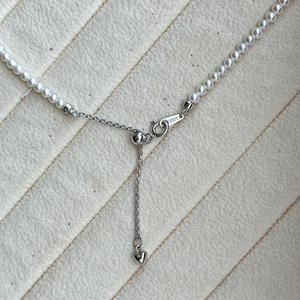 Chất lượng cao tự nhiên nước ngọt ngọc trai vòng cổ với Bowknot, độ bóng cao, không có nhược điểm, dày S925 bạc clasp, điều chỉnh chiều dài - Product Image 6