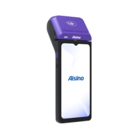 Terminal de point de vente Aisino certifié GMS avec SDK gratuit, Android 14, Bluetooth 5.0, Wi-Fi, 4G, écran IPS 6 pouces, NFC et imprimante thermique haute vitesse