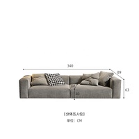 Uxury-muebles de sala de estar, juego de sofá pequeño y grande de 2023 L.