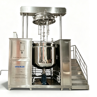 VENTE FLASH - Machine d'émulsification sous vide à chauffage vapeur hydraulique à double cylindre de 1500 L pour crème, lotion, shampoing